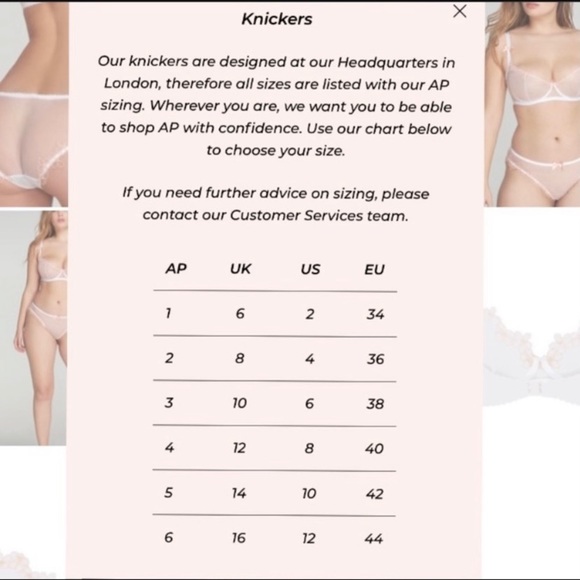 NWT Agent Provocateur Black Lace Panty Knickers AP4 Size 8 B003 - Picture 7 of 7